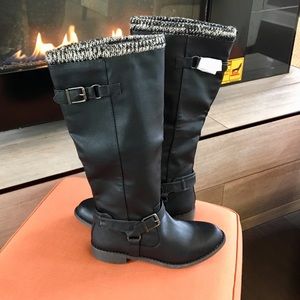 Sweater Cuff Riding Boot